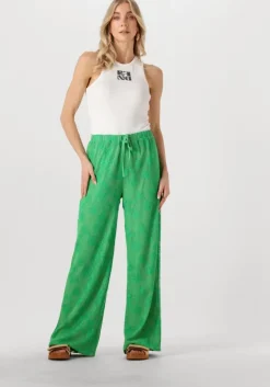 groene refined department wijde broek mara