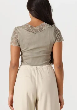 groene rosemunde top beatha capsleeve