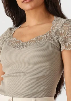 groene rosemunde top beatha capsleeve