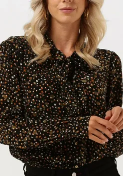 groene scotch & soda blouses drapey seasonal shirt with ties at neck