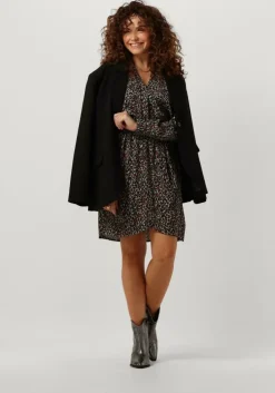 groene scotch & soda mini jurk elasticated waist mini dress