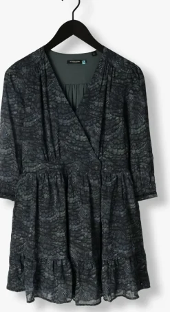 groene scotch & soda mini jurk wrap mini dress