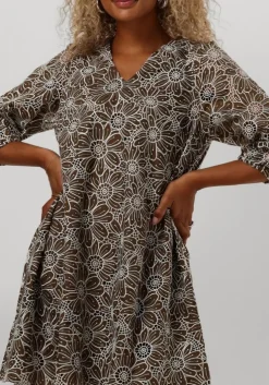 groene y.a.s. mini jurk yasvibrant 3/4 dress