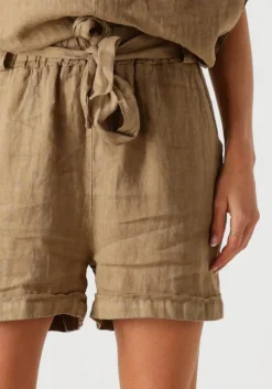 khaki by-bar korte broek june linnen short