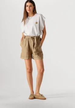 khaki by-bar korte broek june linnen short