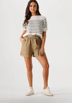 khaki by-bar korte broek june linnen short