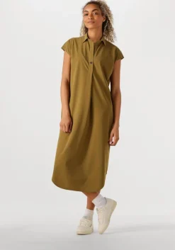khaki penn & ink mini jurk dress