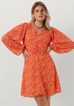 koraal notes du nord mini jurk genny recycled short dress