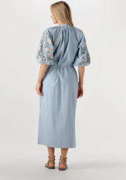 lichtblauwe aimee the label maxi jurk miranda