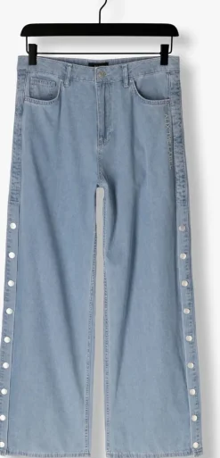 ALIX THE LABEL e straight leg jeans ladies woven chambray denim pants><noscript><img width=
