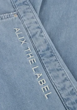ALIX THE LABEL e straight leg jeans ladies woven chambray denim pants><noscript><img width=