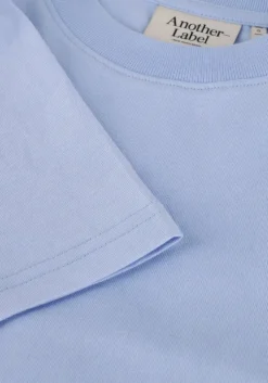 lichtblauwe another label t-shirt gaure t-shirt s/s