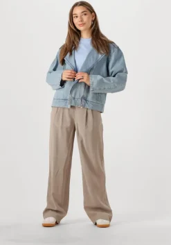 lichtblauwe another label t-shirt gaure t-shirt s/s