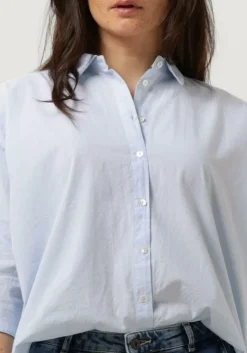 lichtblauwe by-bar blouses norel champbray blouse