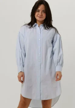 lichtblauwe by-bar mini jurk sarah chambray dress