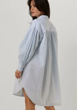 lichtblauwe by-bar mini jurk sarah chambray dress