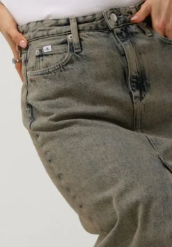 CALVIN KLEIN e maxirok front split maxi denim skirt><noscript><img width=