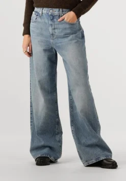 lichtblauwe calvin klein wide jeans the wide leg blue gulf