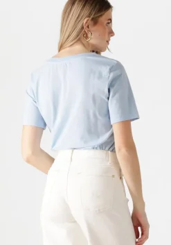 lichtblauwe cc heart top regular shirt