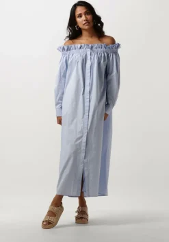 lichtblauwe copenhagen muse midi jurk cmshirley-dress