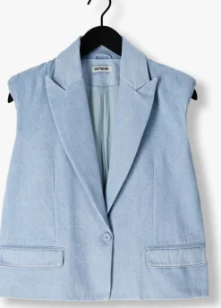 lichtblauwe est'seven gilet alexander blazer