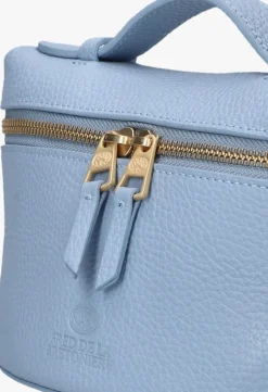 lichtblauwe fred de la bretoniere handtas lori handbag leather