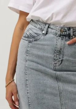 lichtblauwe gestuz maxirok janicegz long skirt