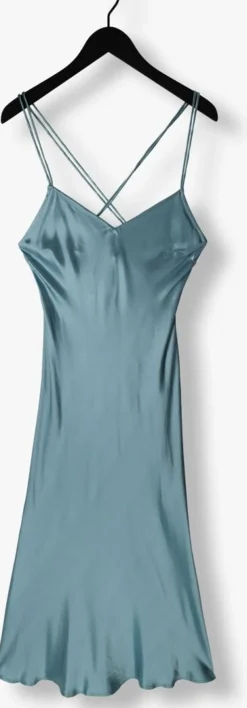 lichtblauwe greek archaic kori midi jurk 130512