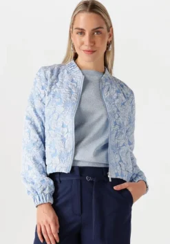 JANSEN AMSTERDAM e jack josien jasje j 275 jacquard bomber long sleeve>DAMES Jassen