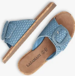 lichtblauwe lazamani badslippers la75009