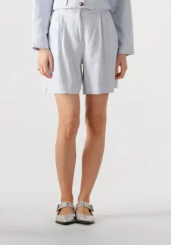 lichtblauwe msch copenhagen korte broek mschpennie ginia hw shorts