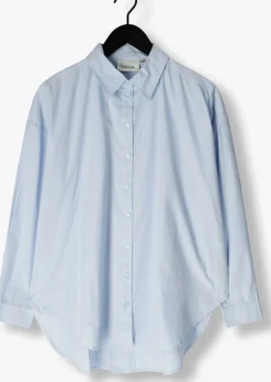 lichtblauwe my essential wardrobe blouses sunnamw boxy shirt