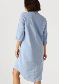 lichtblauwe nukus midi jurk kate dress