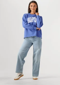 lichtblauwe penn & ink straight leg jeans trousers s25z734