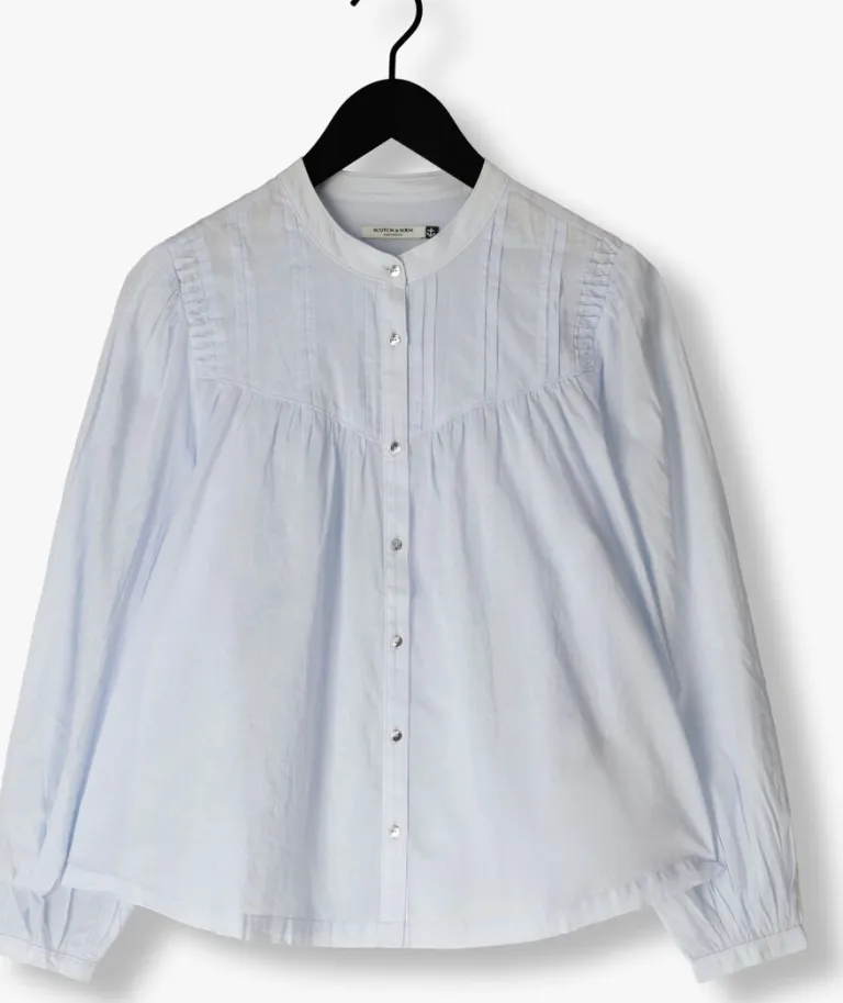 SCOTCH & SODA e blouses shirt with pin tuck yoke and gathering>DAMES Blouses