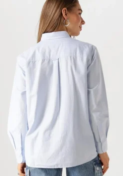 lichtblauwe tommy jeans blouses tjw rlx script oxford shirt