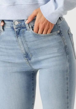 lichtblauwe tommy jeans flared jeans sylvia hgh flr ch0214