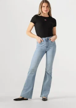 lichtblauwe tommy jeans flared jeans sylvia hgh flr ch0214
