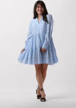 lichtblauwe y.a.s. mini jurk yasholi ls dress s.