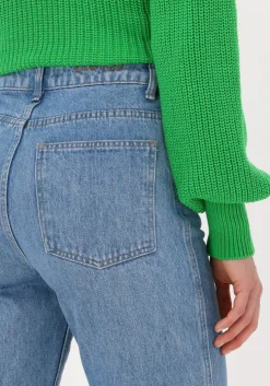 lichtblauwe y.a.s. straight leg jeans yaszeo mw gf ankle jeansd