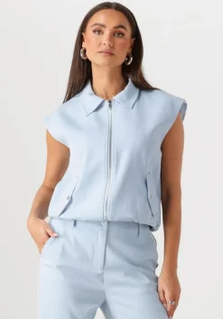 lichtblauwe ydence gilet gilet danielle