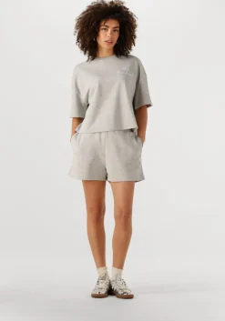 ALIX THE LABEL lichtgrijze t-shirt ladies knitted sweat t-shirt>DAMES Co-Ord Sets|Tops & T-Shirts