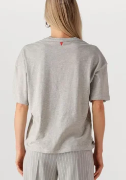 ALIX THE LABEL lichtgrijze t-shirt ladies knitted the label t-shirt><noscript><img width=