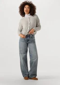 lichtgrijze american vintage vest vitow cardigan