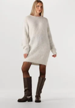 lichtgrijze american vintage midi jurk niby