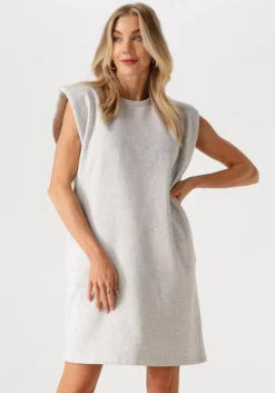 BY-BAR lichtgrijze mini jurk didi sweat dress>DAMES Jurken