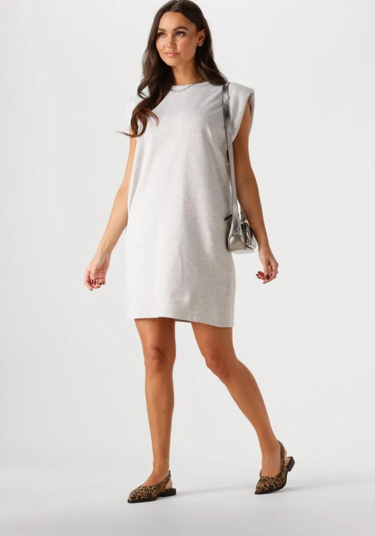 BY-BAR lichtgrijze mini jurk didi sweat dress>DAMES Jurken