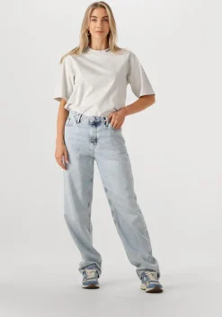 lichtgrijze calvin klein t-shirt a-cooling jersey relaxed tee