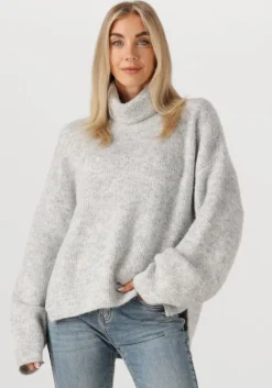 CIRCLE OF TRUST lichtgrijze coltrui pip knit>DAMES Truien & Vesten