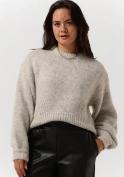 GESTUZ lichtgrijze trui diankagz pullover>DAMES Truien & Vesten